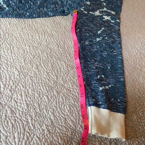 J. Crew Blue and White Wave Pattern Sweater - Picture 7 of 7